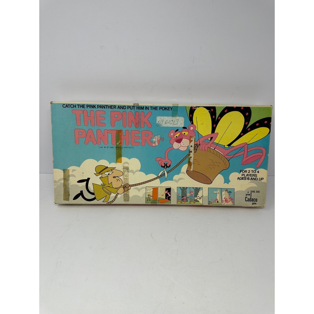 Vintage 1981 The Pink Panther Board Game Catch by Cadaco MGM Retro Complete